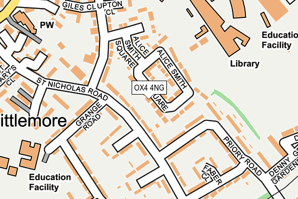 OX4 4NG map - OS OpenMap – Local (Ordnance Survey)