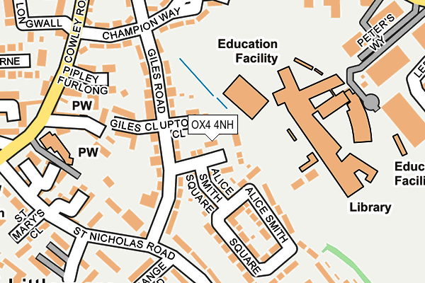 OX4 4NH map - OS OpenMap – Local (Ordnance Survey)