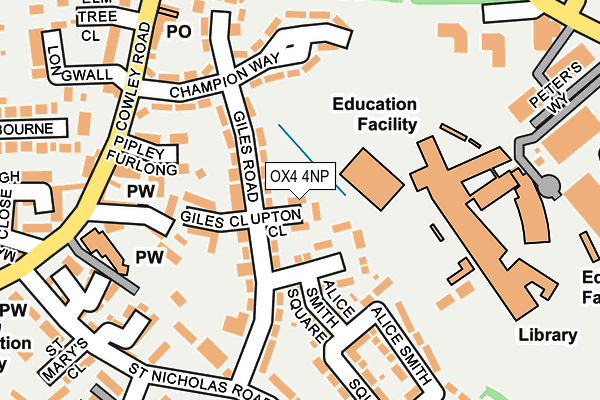 OX4 4NP map - OS OpenMap – Local (Ordnance Survey)