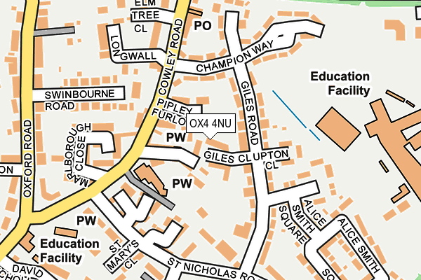 OX4 4NU map - OS OpenMap – Local (Ordnance Survey)