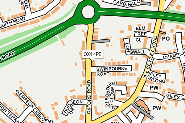 OX4 4PE map - OS OpenMap – Local (Ordnance Survey)