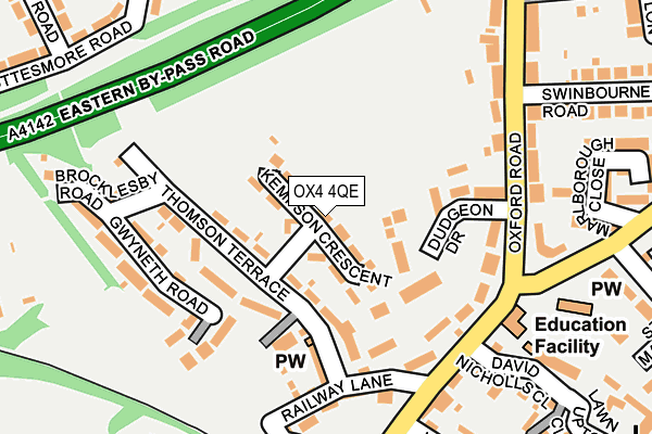 OX4 4QE map - OS OpenMap – Local (Ordnance Survey)