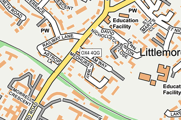 OX4 4QG map - OS OpenMap – Local (Ordnance Survey)