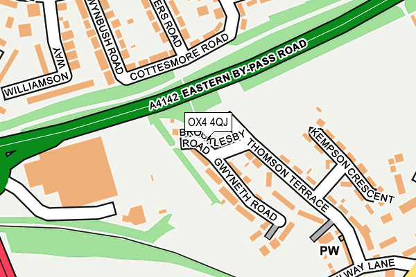 OX4 4QJ map - OS OpenMap – Local (Ordnance Survey)