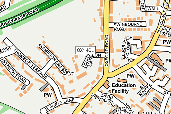 OX4 4QL map - OS OpenMap – Local (Ordnance Survey)