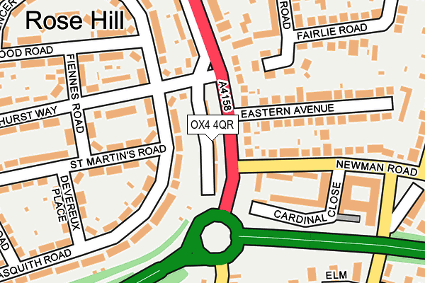 OX4 4QR map - OS OpenMap – Local (Ordnance Survey)