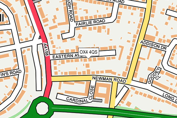 OX4 4QS map - OS OpenMap – Local (Ordnance Survey)