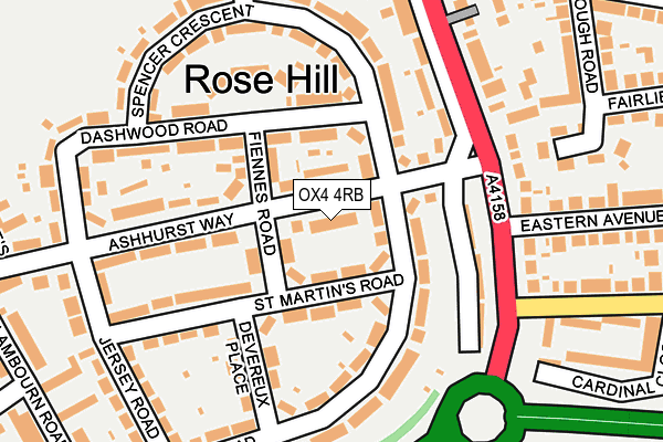 OX4 4RB map - OS OpenMap – Local (Ordnance Survey)
