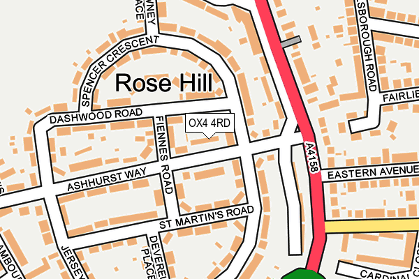 OX4 4RD map - OS OpenMap – Local (Ordnance Survey)