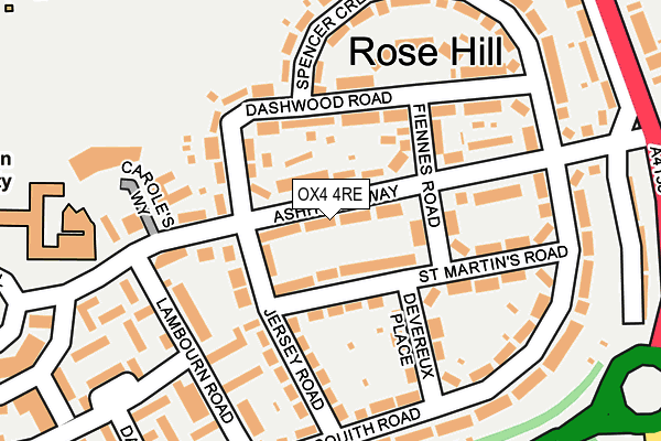 OX4 4RE map - OS OpenMap – Local (Ordnance Survey)