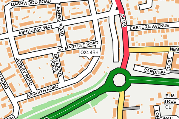 OX4 4RH map - OS OpenMap – Local (Ordnance Survey)