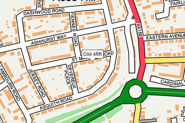 OX4 4RR map - OS OpenMap – Local (Ordnance Survey)