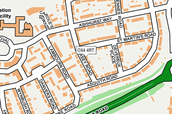 OX4 4RT map - OS OpenMap – Local (Ordnance Survey)