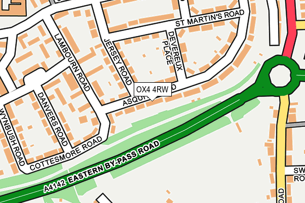 OX4 4RW map - OS OpenMap – Local (Ordnance Survey)