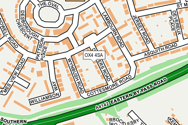 OX4 4SA map - OS OpenMap – Local (Ordnance Survey)