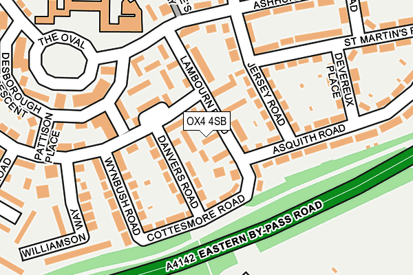 OX4 4SB map - OS OpenMap – Local (Ordnance Survey)