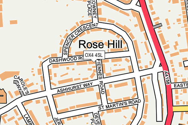 OX4 4SL map - OS OpenMap – Local (Ordnance Survey)