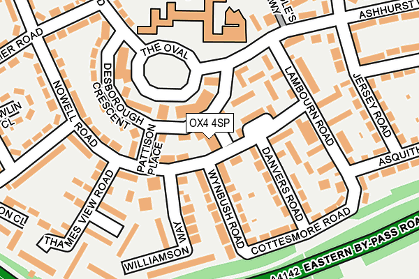 OX4 4SP map - OS OpenMap – Local (Ordnance Survey)