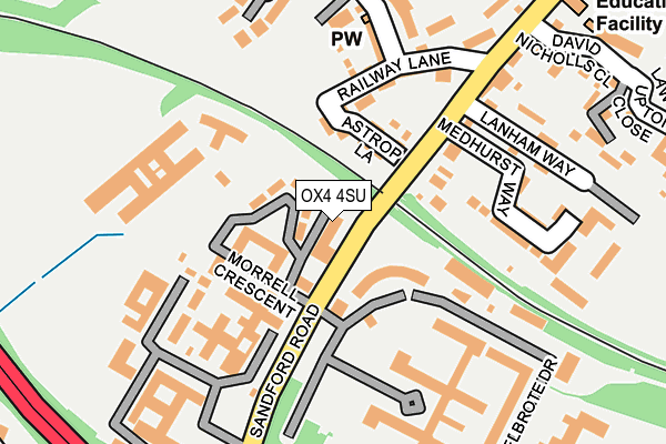 OX4 4SU map - OS OpenMap – Local (Ordnance Survey)