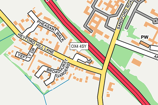 OX4 4SY map - OS OpenMap – Local (Ordnance Survey)