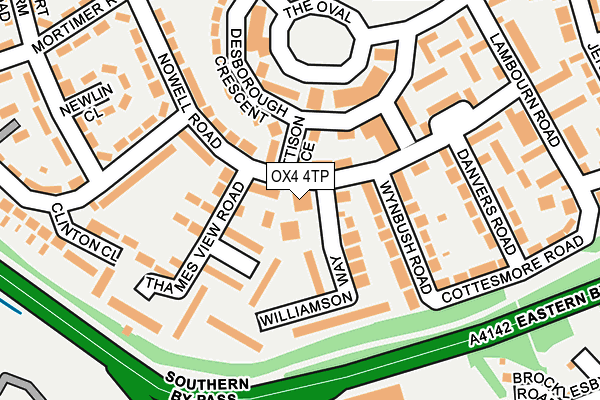 OX4 4TP map - OS OpenMap – Local (Ordnance Survey)