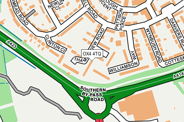 OX4 4TQ map - OS OpenMap – Local (Ordnance Survey)