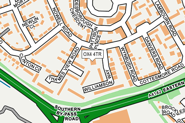 OX4 4TR map - OS OpenMap – Local (Ordnance Survey)