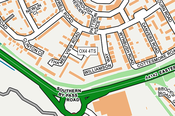 OX4 4TS map - OS OpenMap – Local (Ordnance Survey)