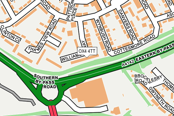 OX4 4TT map - OS OpenMap – Local (Ordnance Survey)