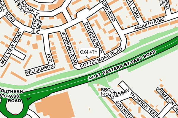 OX4 4TY map - OS OpenMap – Local (Ordnance Survey)
