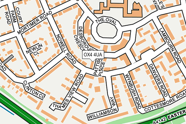 OX4 4UA map - OS OpenMap – Local (Ordnance Survey)