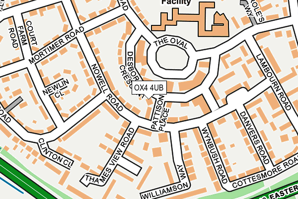 OX4 4UB map - OS OpenMap – Local (Ordnance Survey)