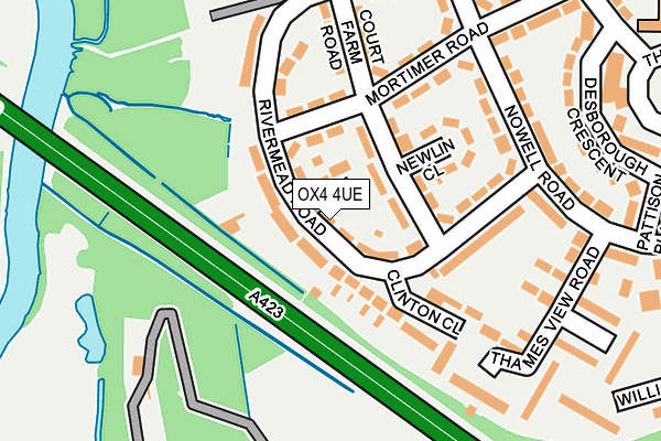 OX4 4UE map - OS OpenMap – Local (Ordnance Survey)