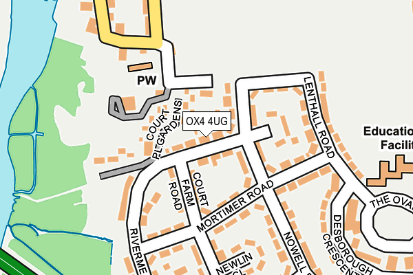 OX4 4UG map - OS OpenMap – Local (Ordnance Survey)