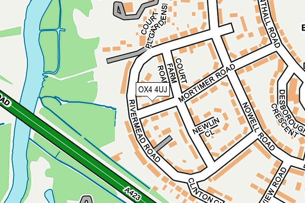 OX4 4UJ map - OS OpenMap – Local (Ordnance Survey)