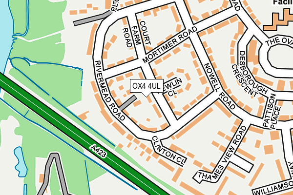 OX4 4UL map - OS OpenMap – Local (Ordnance Survey)