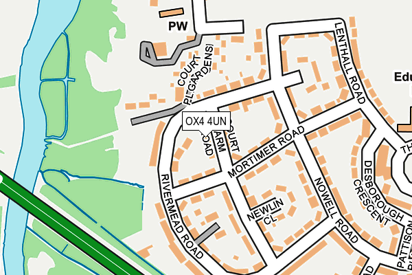 OX4 4UN map - OS OpenMap – Local (Ordnance Survey)