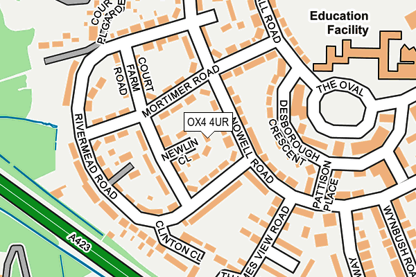 OX4 4UR map - OS OpenMap – Local (Ordnance Survey)