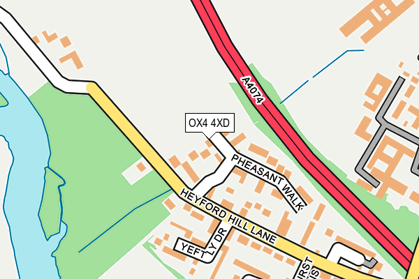 OX4 4XD map - OS OpenMap – Local (Ordnance Survey)