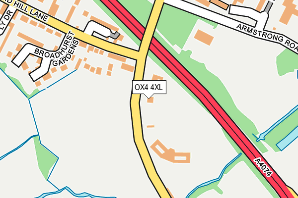 OX4 4XL map - OS OpenMap – Local (Ordnance Survey)