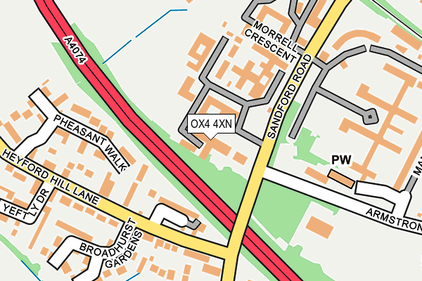 OX4 4XN map - OS OpenMap – Local (Ordnance Survey)