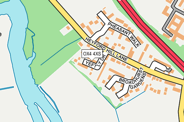 OX4 4XS map - OS OpenMap – Local (Ordnance Survey)