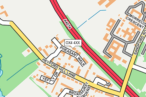 OX4 4XX map - OS OpenMap – Local (Ordnance Survey)