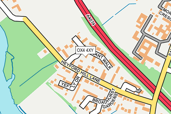 OX4 4XY map - OS OpenMap – Local (Ordnance Survey)