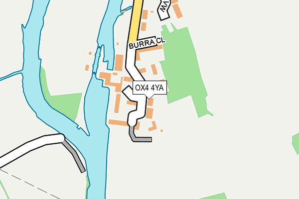 OX4 4YA map - OS OpenMap – Local (Ordnance Survey)