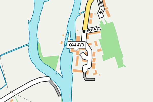 OX4 4YB map - OS OpenMap – Local (Ordnance Survey)
