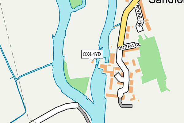 OX4 4YD map - OS OpenMap – Local (Ordnance Survey)