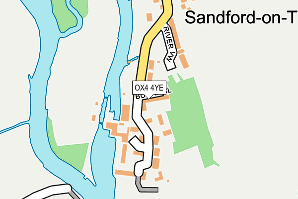 OX4 4YE map - OS OpenMap – Local (Ordnance Survey)