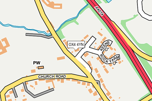 OX4 4YN map - OS OpenMap – Local (Ordnance Survey)