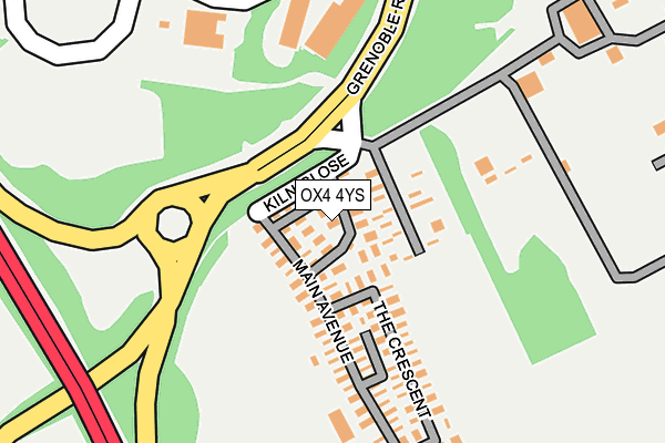 OX4 4YS map - OS OpenMap – Local (Ordnance Survey)